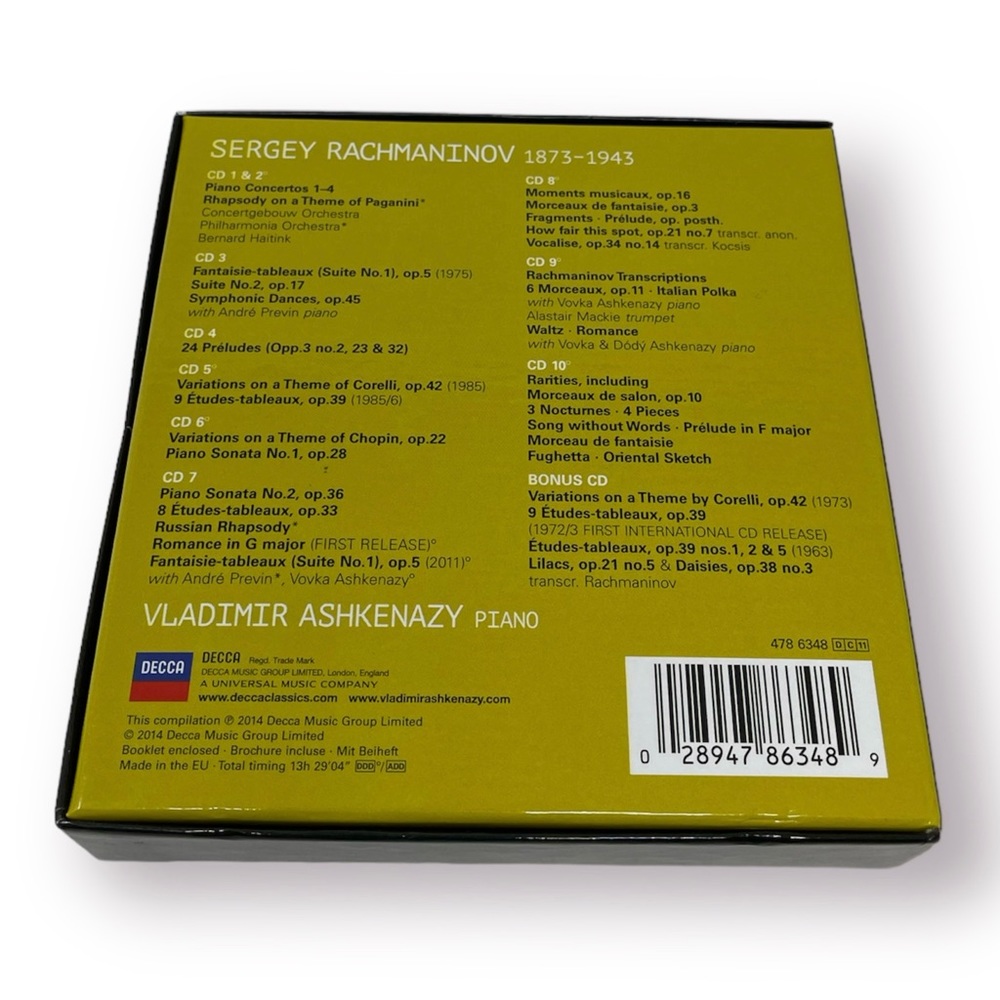 Vladimir Ashkenazy Rachmaninov: Complete Works For Piano Audio CD - Picture 2 of 7
